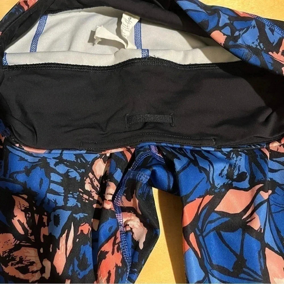 Lululemon Inspire Tight II Paint Storm Harbor Blue Multicolor Size 6 - Picture 8 of 13